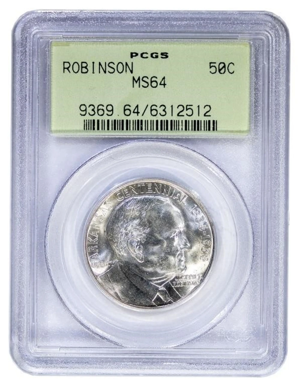 PCGS MS-64 Robinson-Arkansas Half Dollar