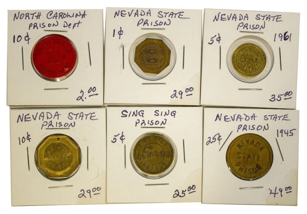6 Pieces of Prison Tokens