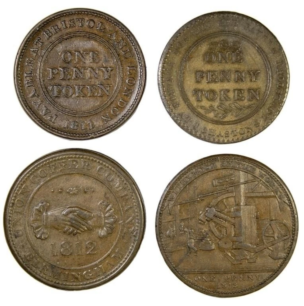Great Britain. EF to AU 19th-C Coppers