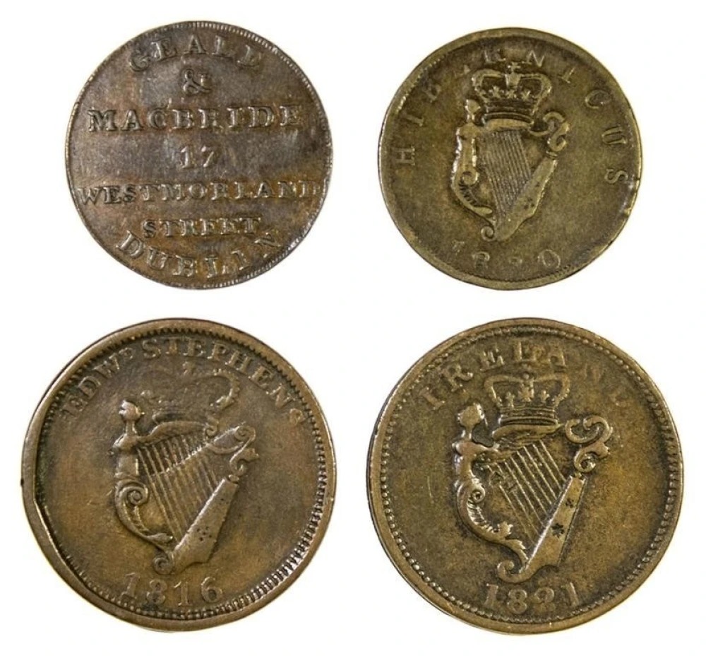 Ireland-Scotland. 19th-Century Coppers Mix.
