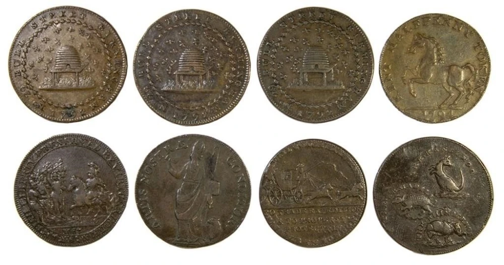 Conder Tokens. Topical Menagerie Mix