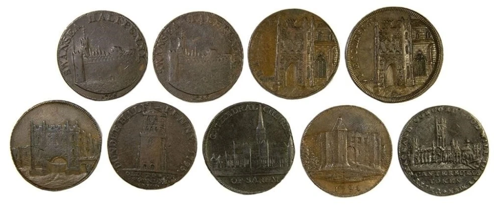 Conder Tokens. Hoard of Castle and Cathedrals