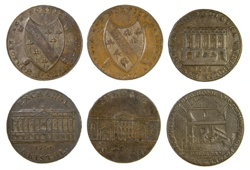 Conder Tokens. Castles and Edifices