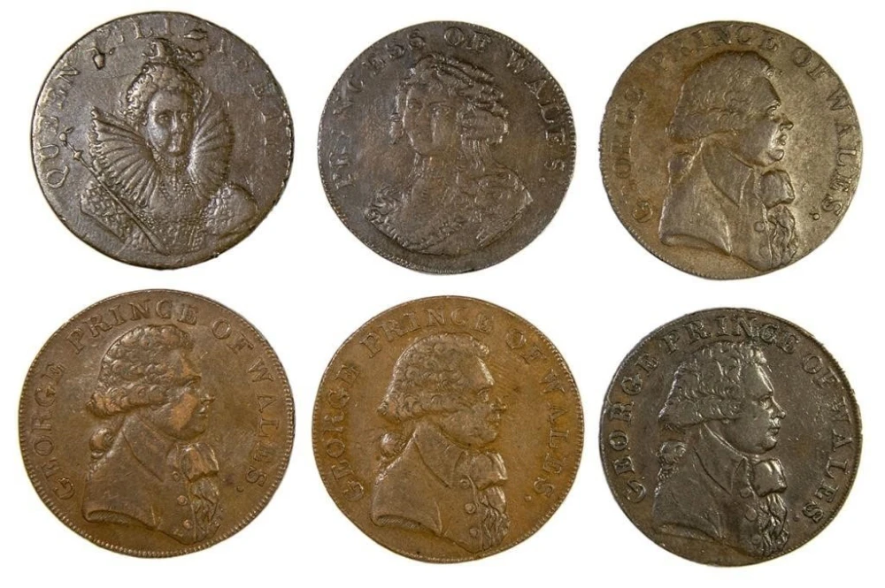 Conder Tokens. Kings, Queens, and Consorts