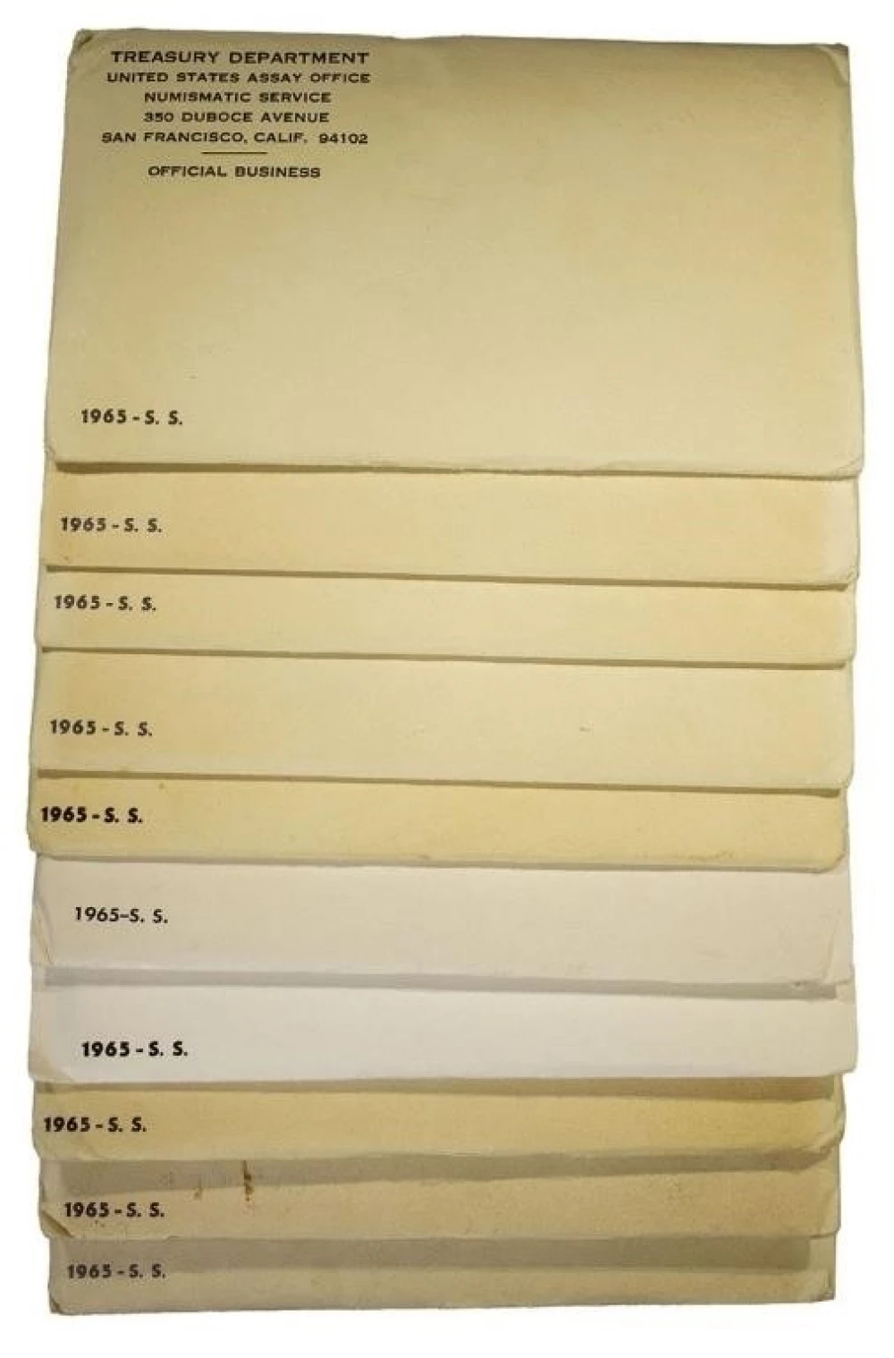 10 Sealed 1965 Special Mint Sets