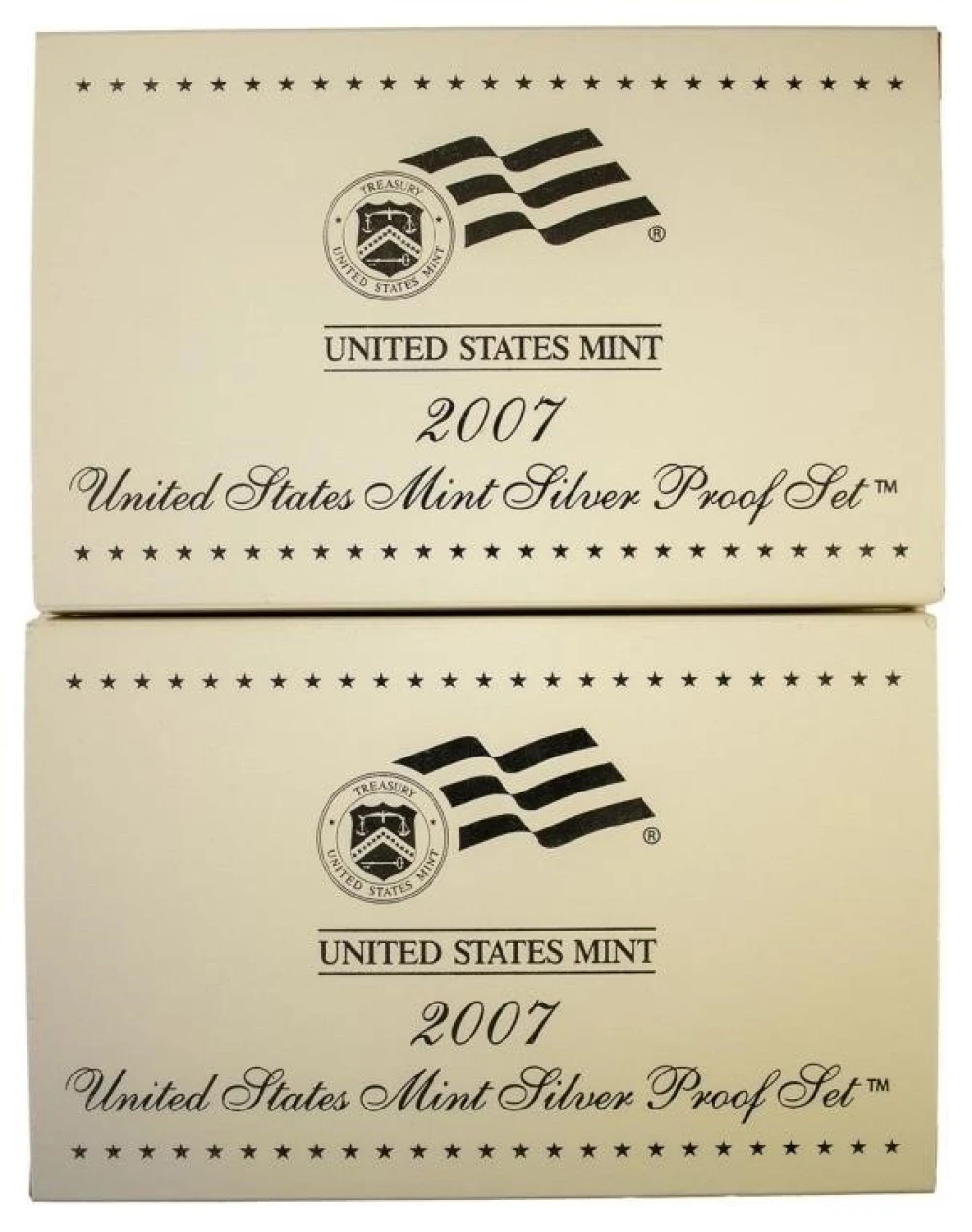 Pair of 2007 Silver Proof Sets