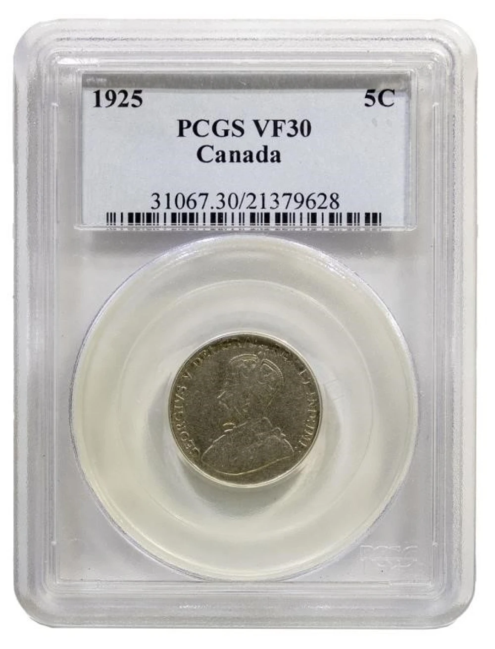 Canada. PCGS VF-30 1925 Nickel Five-Cents