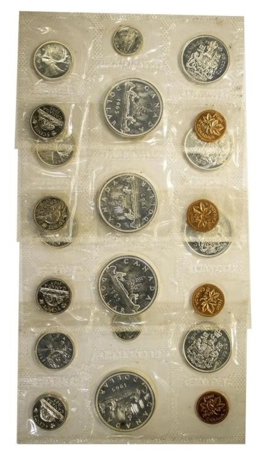 4 pcs 1965 Canadian Silver Mint Sets