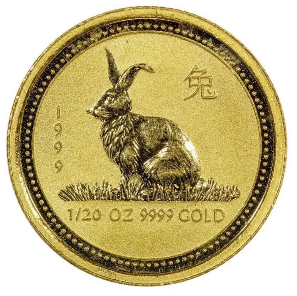 Australia. 1999 1/20 Ounce Gold Rabbit