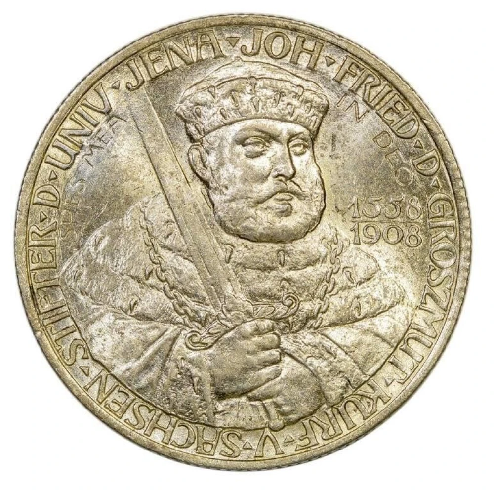 Germany. Saxe-Weimar-Eisenach UNC 1908 2 Marks