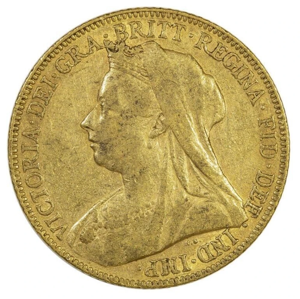 Great Britain. EF-45 1900 Gold Sovereign