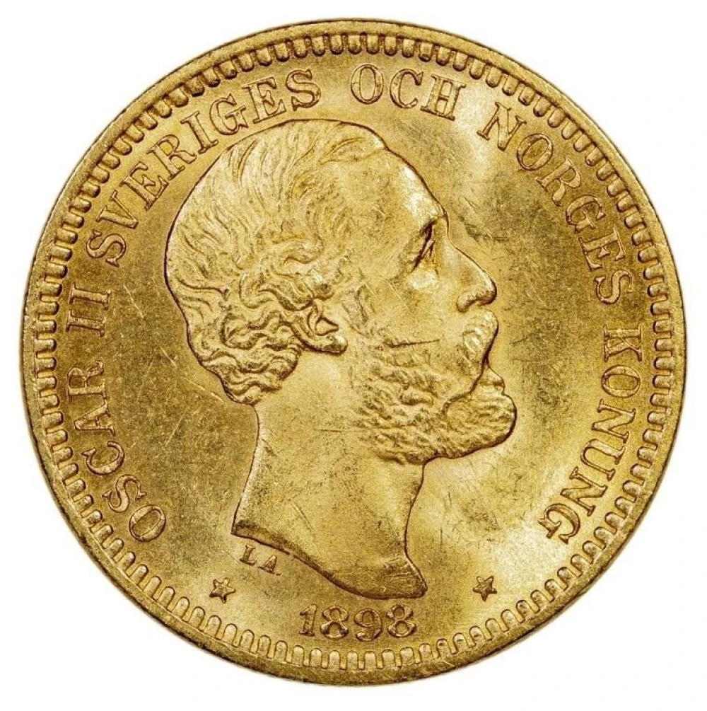Sweden. MS-64 1898 Gold 20 Kronor
