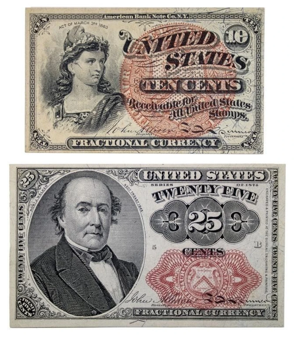 Pair of New Fractional Currency Issues