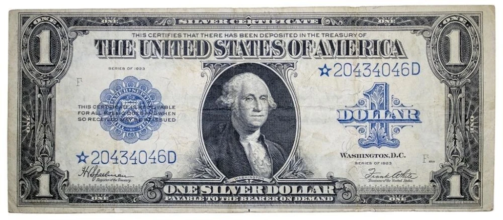 VF Series 1923 $1 Star Note