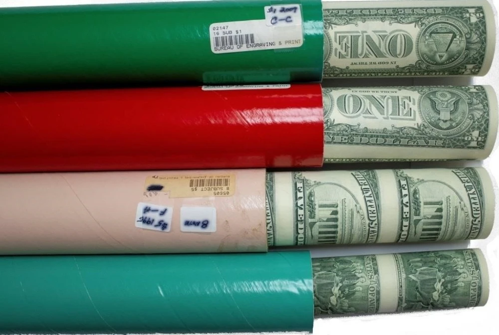 4 Uncut Currency Sheets In Original Mint Tubes