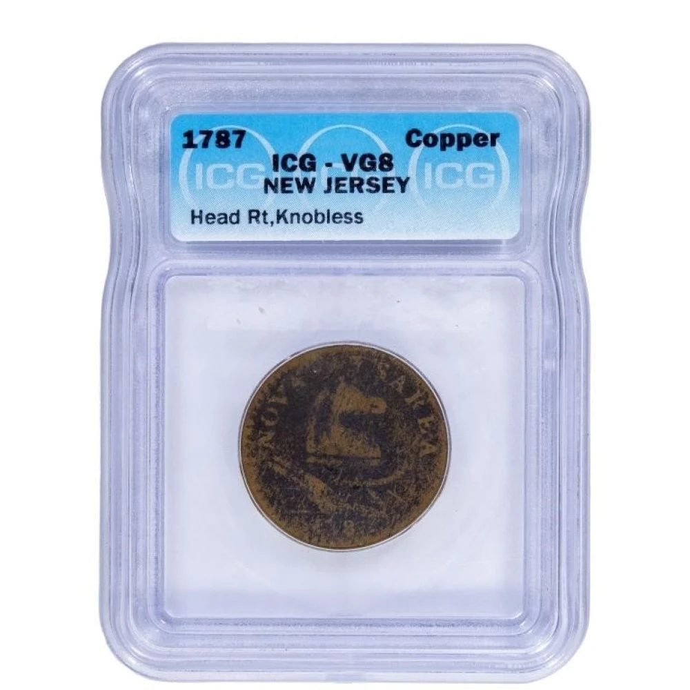 Rarity-4 ICG VG-8 1787 New Jersey Cent