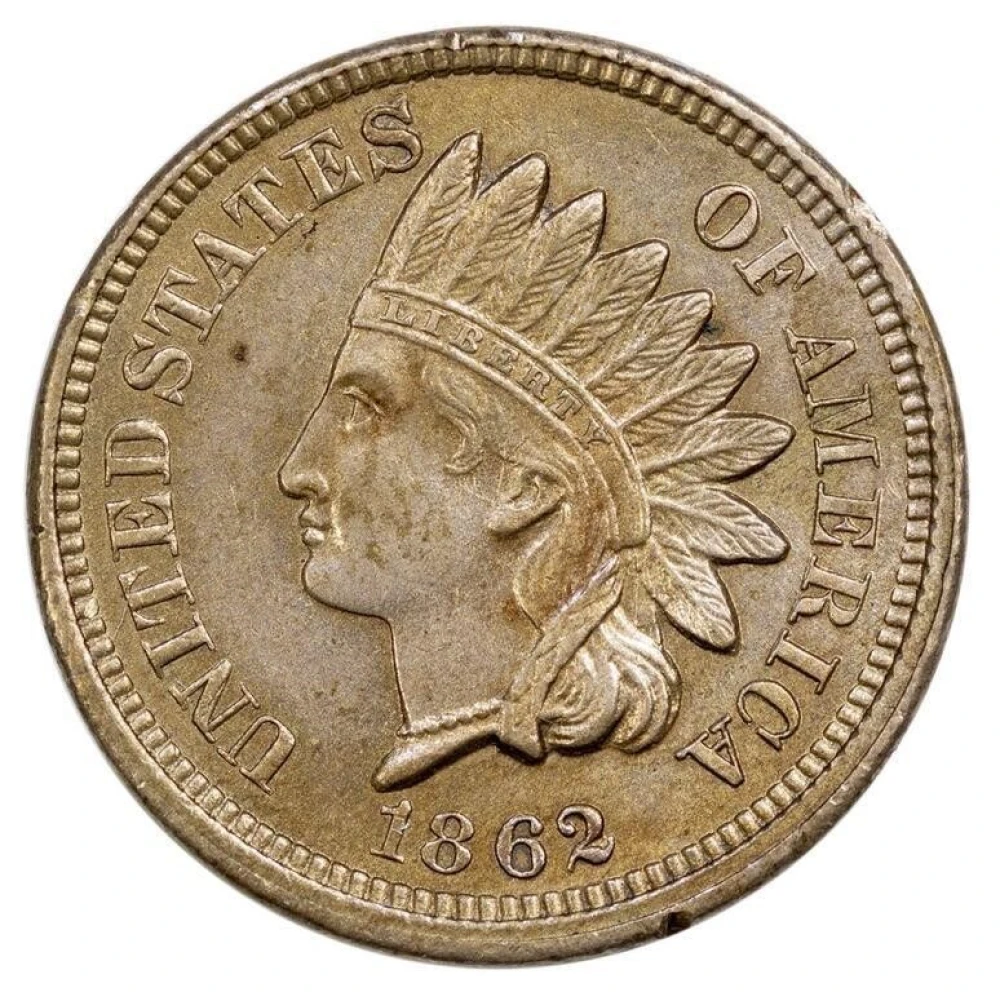 MS-60 1862 Indian Cent