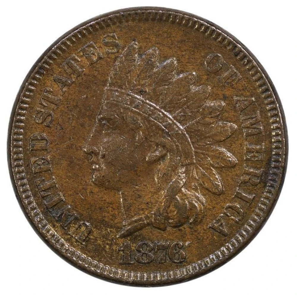 EF-40 Details 1876 Indian Cent