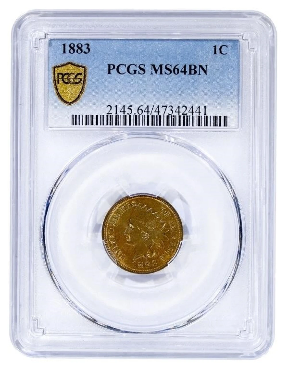 PCGS MS-64 BN 1883 Indian Cent