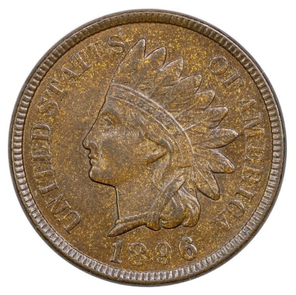 MS-63 BN 1896 Indian Cent