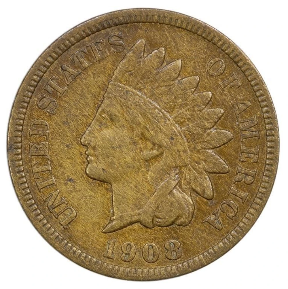 EF-40 1908-S Indian Cent