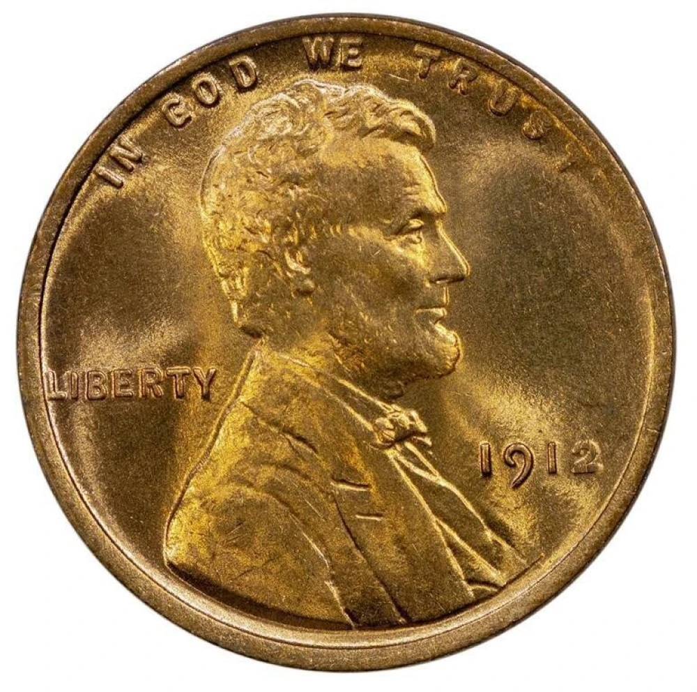 Gem MS-65 RD 1912 Lincoln Cent