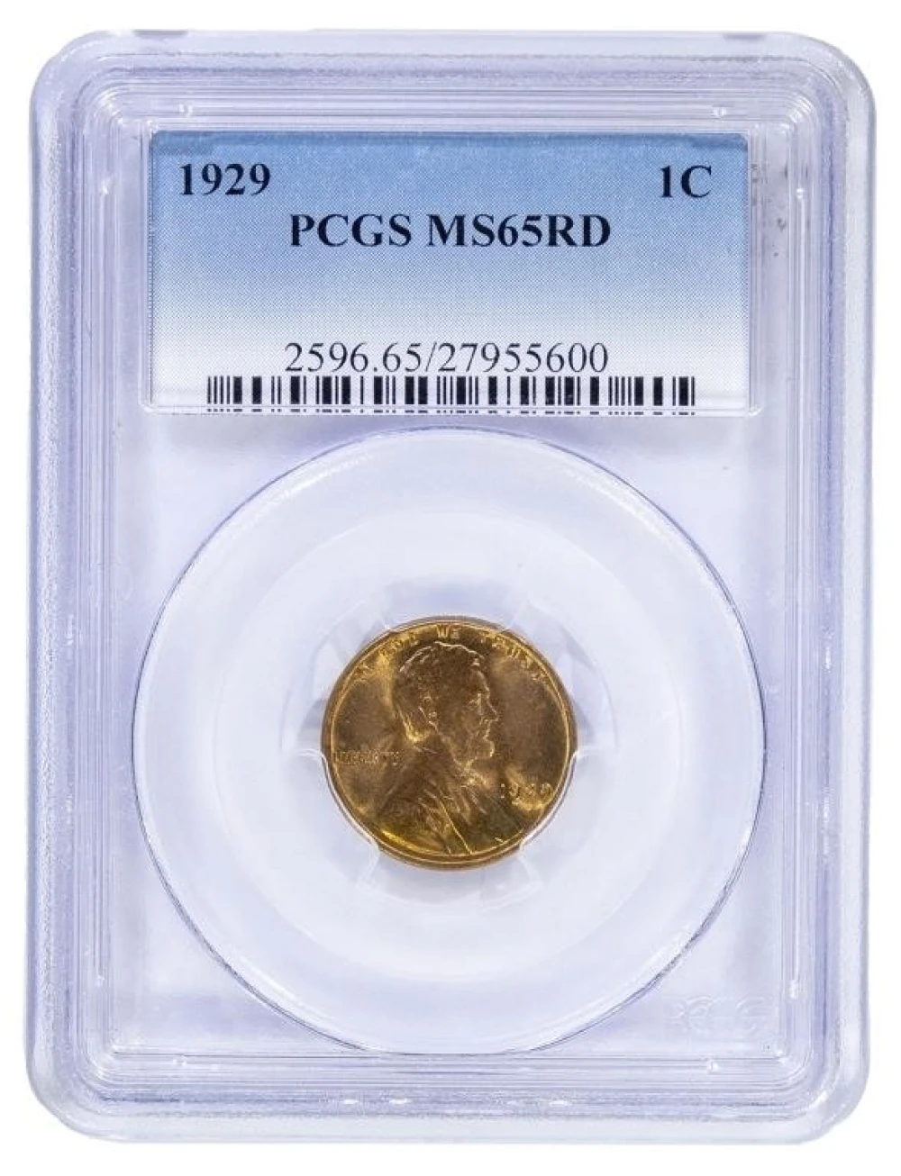 PCGS MS-65 RD 1929 Cent