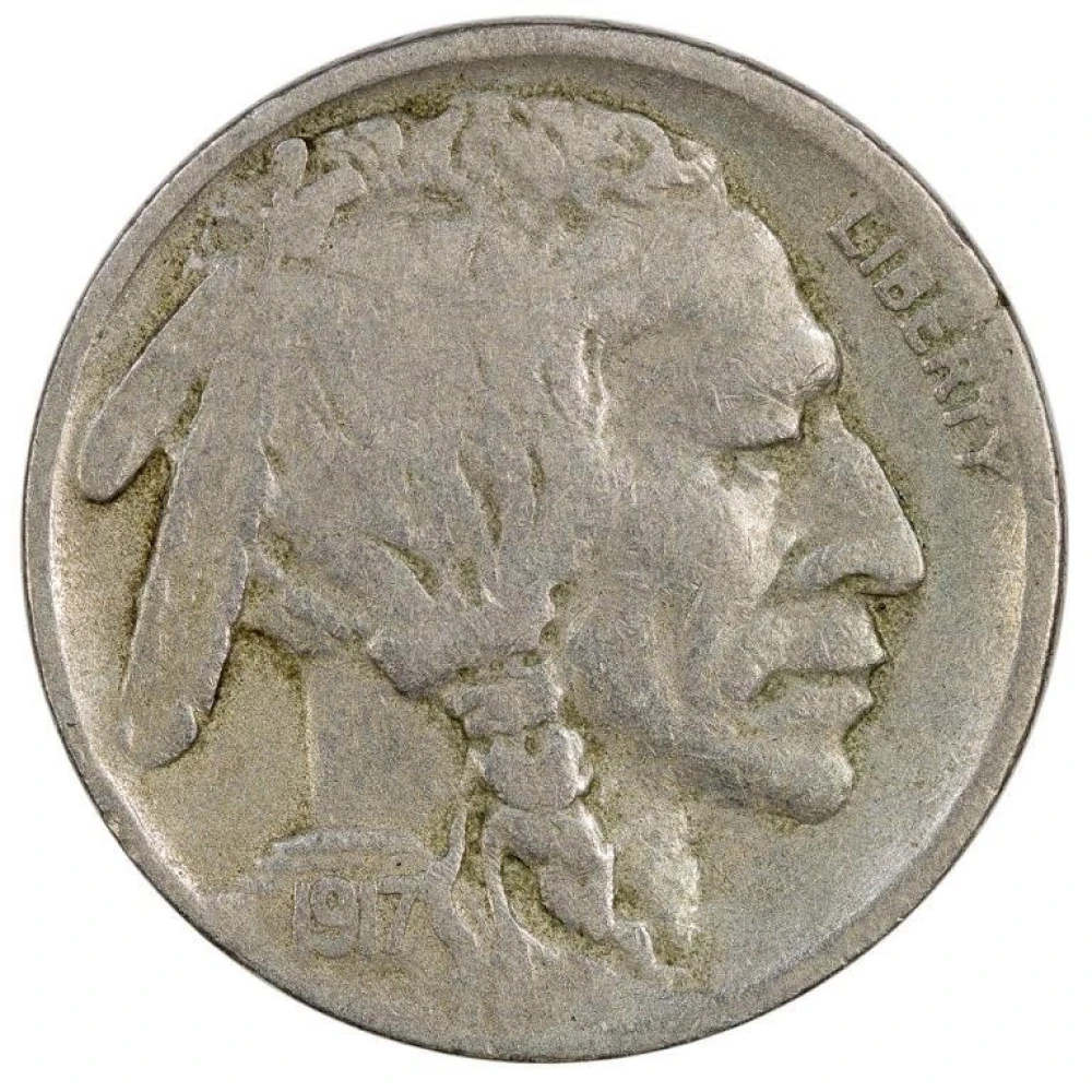 Fine-12 1917-S Two Feathers Nickel