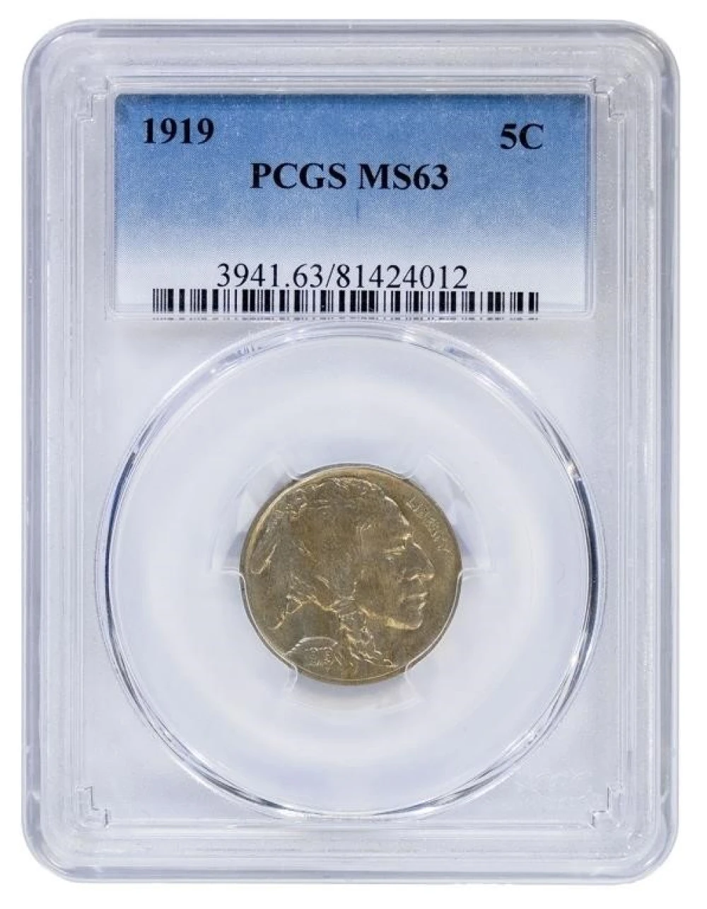 PCGS MS-63 1919 Nickel