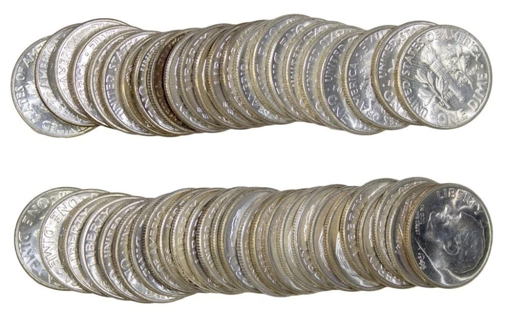 BU Roll of 1946 Roosevelt Dimes