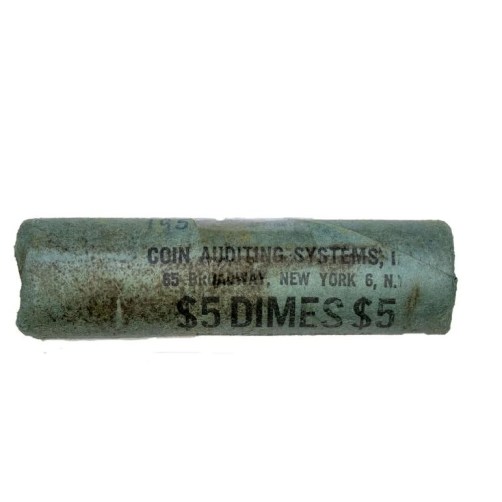Bank Wrapped Roll of 1956 Roosevelt Dimes