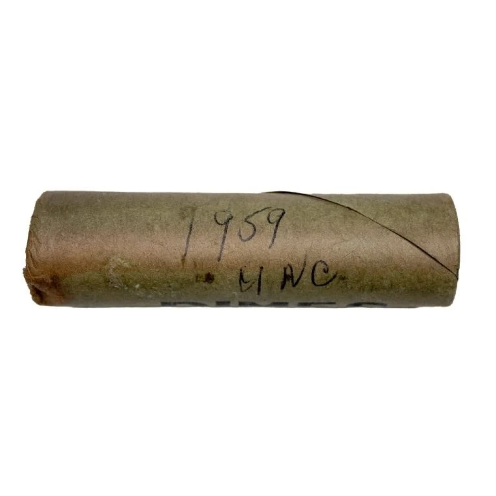 Bank Wrapped Roll of 1959 Roosevelt Dimes