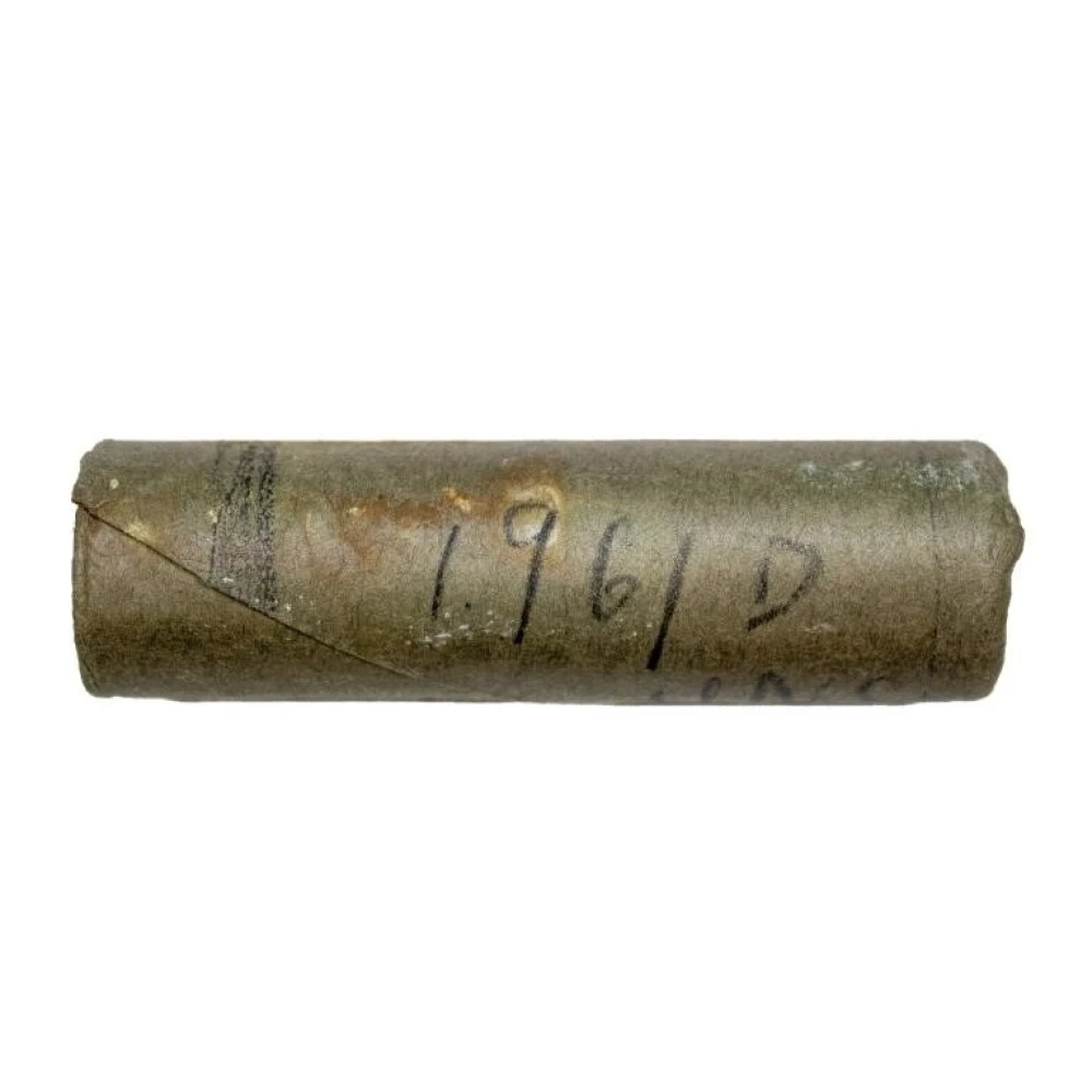 A 2nd Bank Wrapped Roll of 1961-D Roosevelt Dimes
