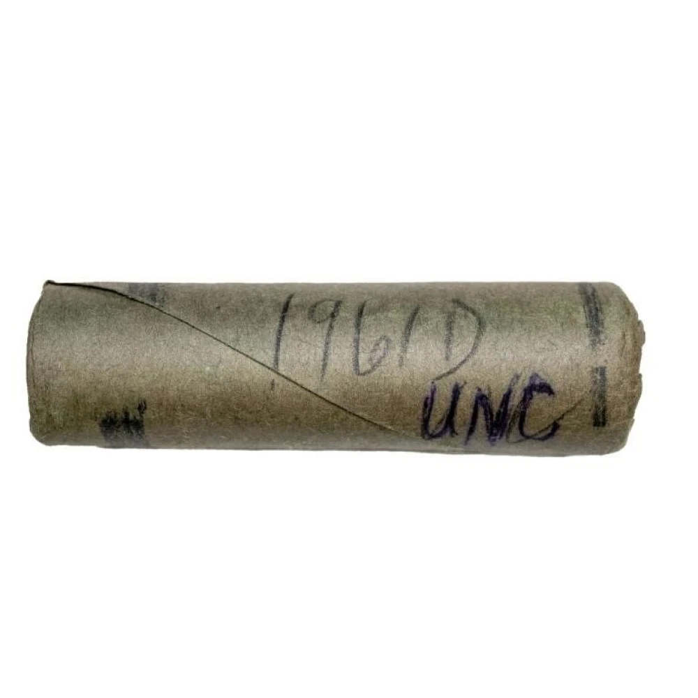 A 4th Bank Wrapped Roll of 1961-D Roosevelt Dimes