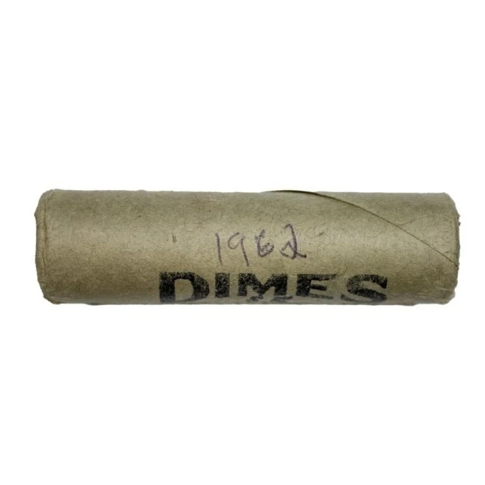 Bank Wrapped Roll of 1962 Roosevelt Dimes