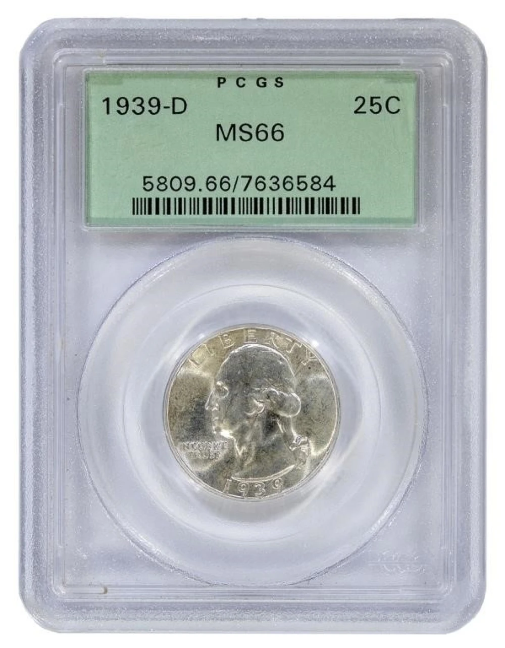 PCGS MS-66 1939-D Quarter