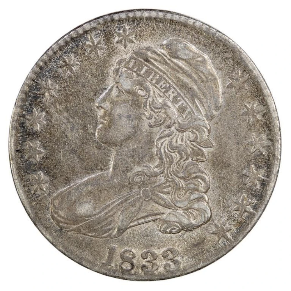 AU-55 1833 Half Dollar