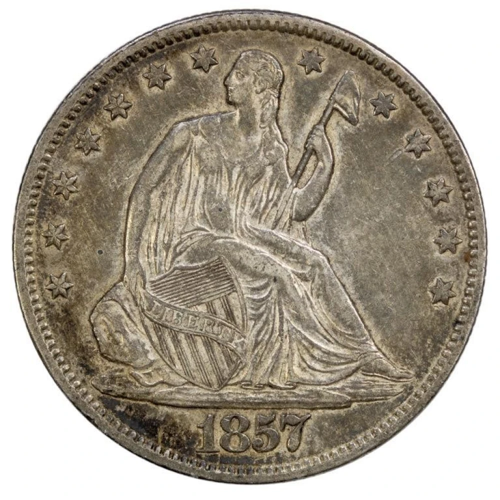 EF-45 1857 Half Dollar