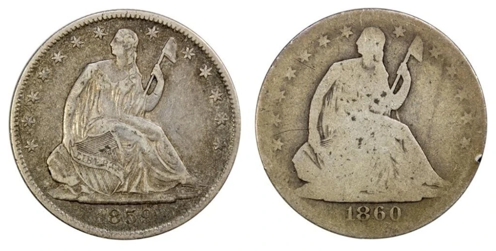 Pair of New Orleans Half Dollars