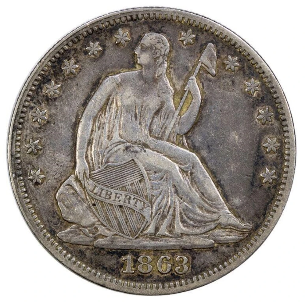 EF-40 1863 Half Dollar