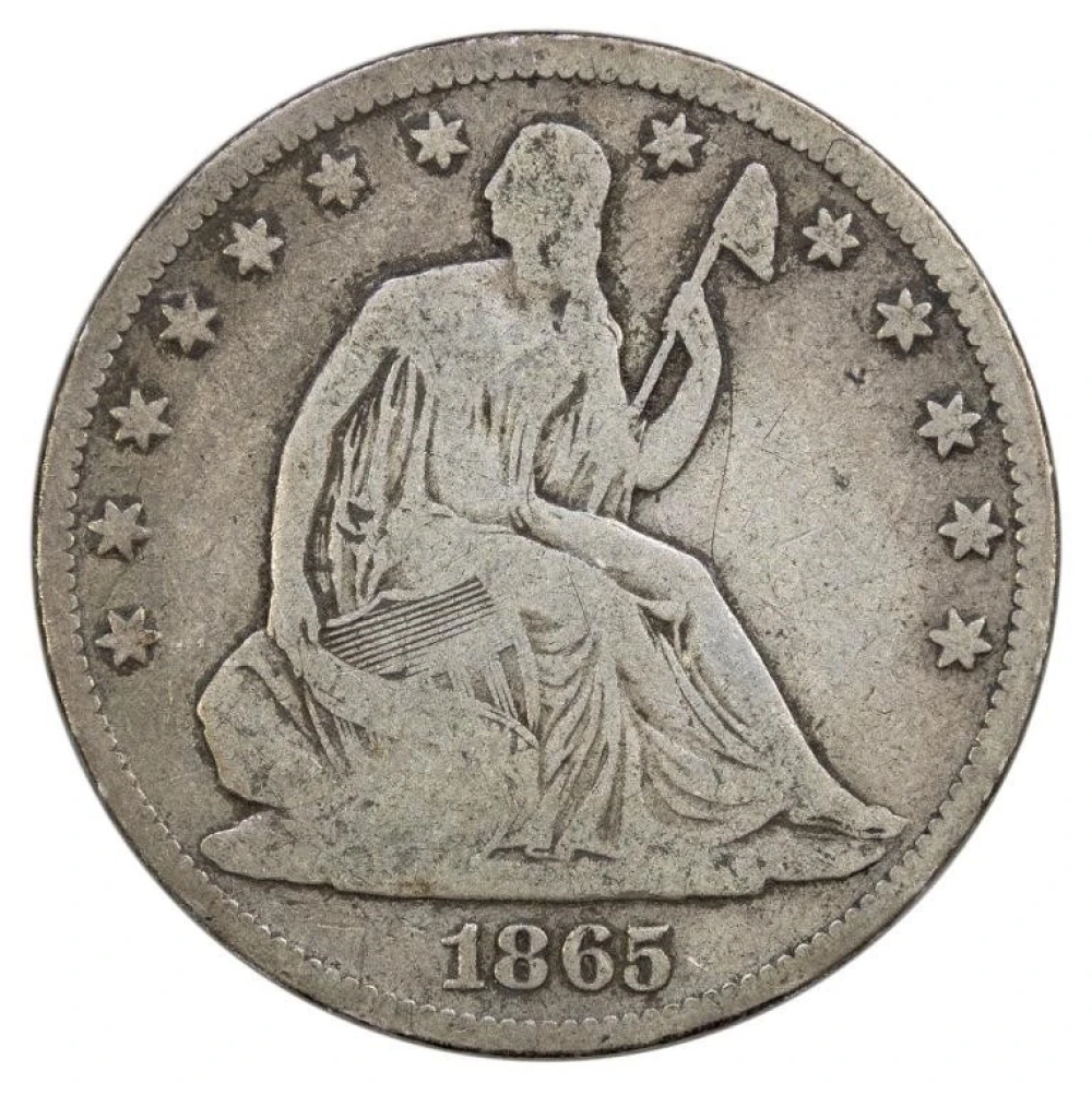 VG-8 1865 Half Dollar
