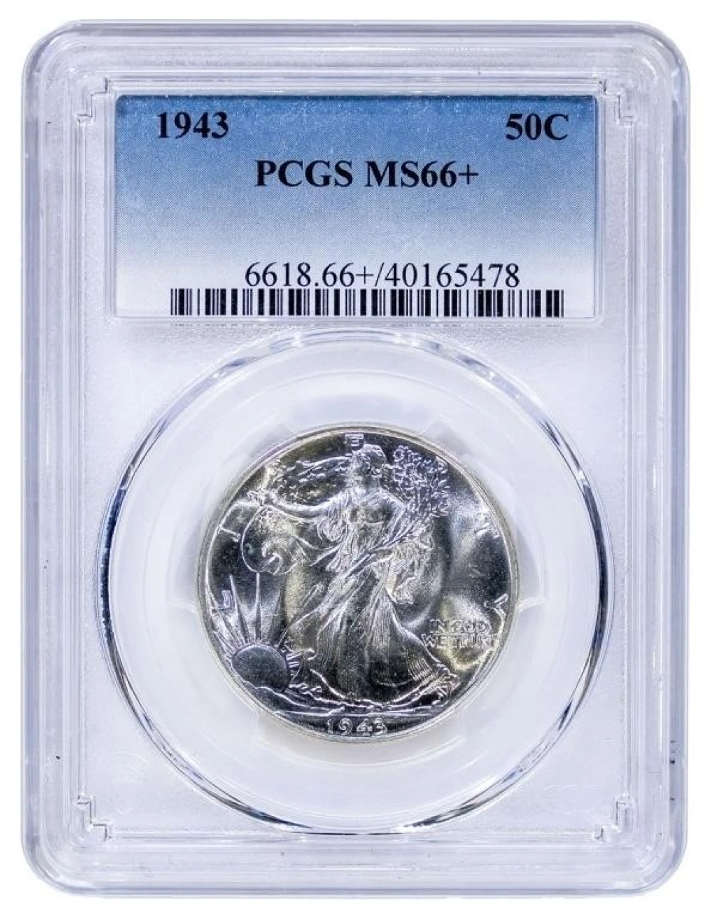 PCGS MS-66+ 1943 Half Dollar