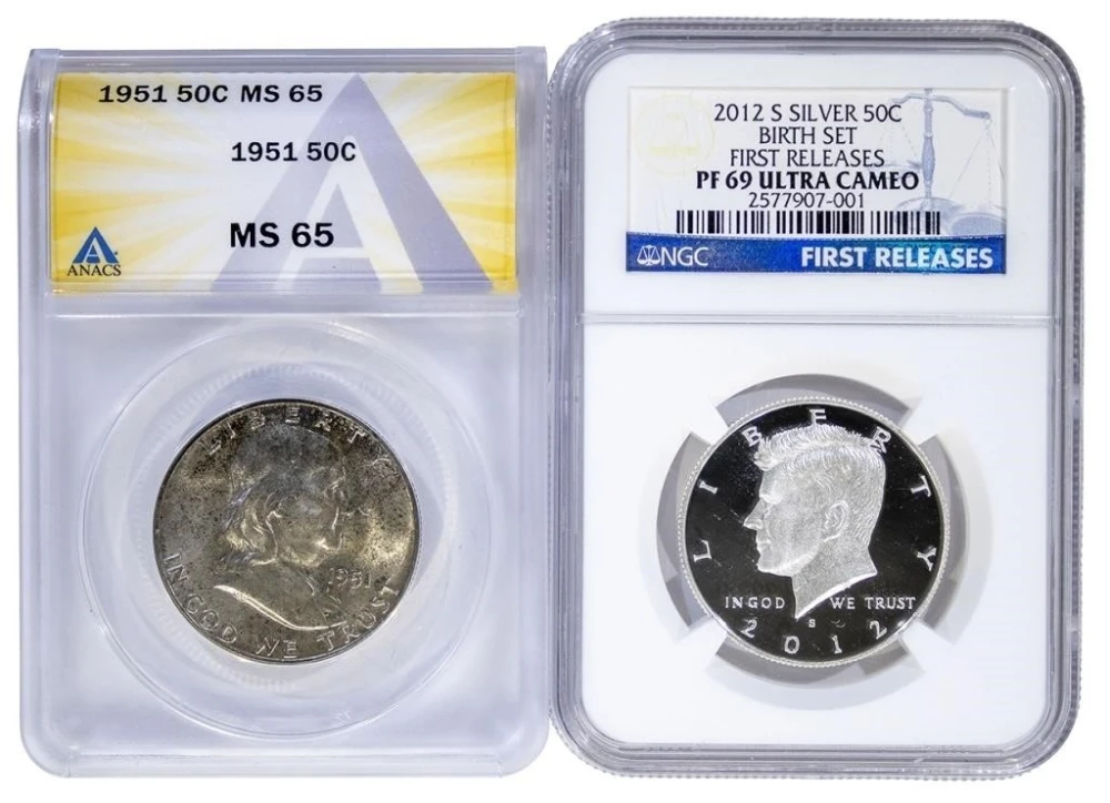 2 Piece Certified Half Dollar Lot