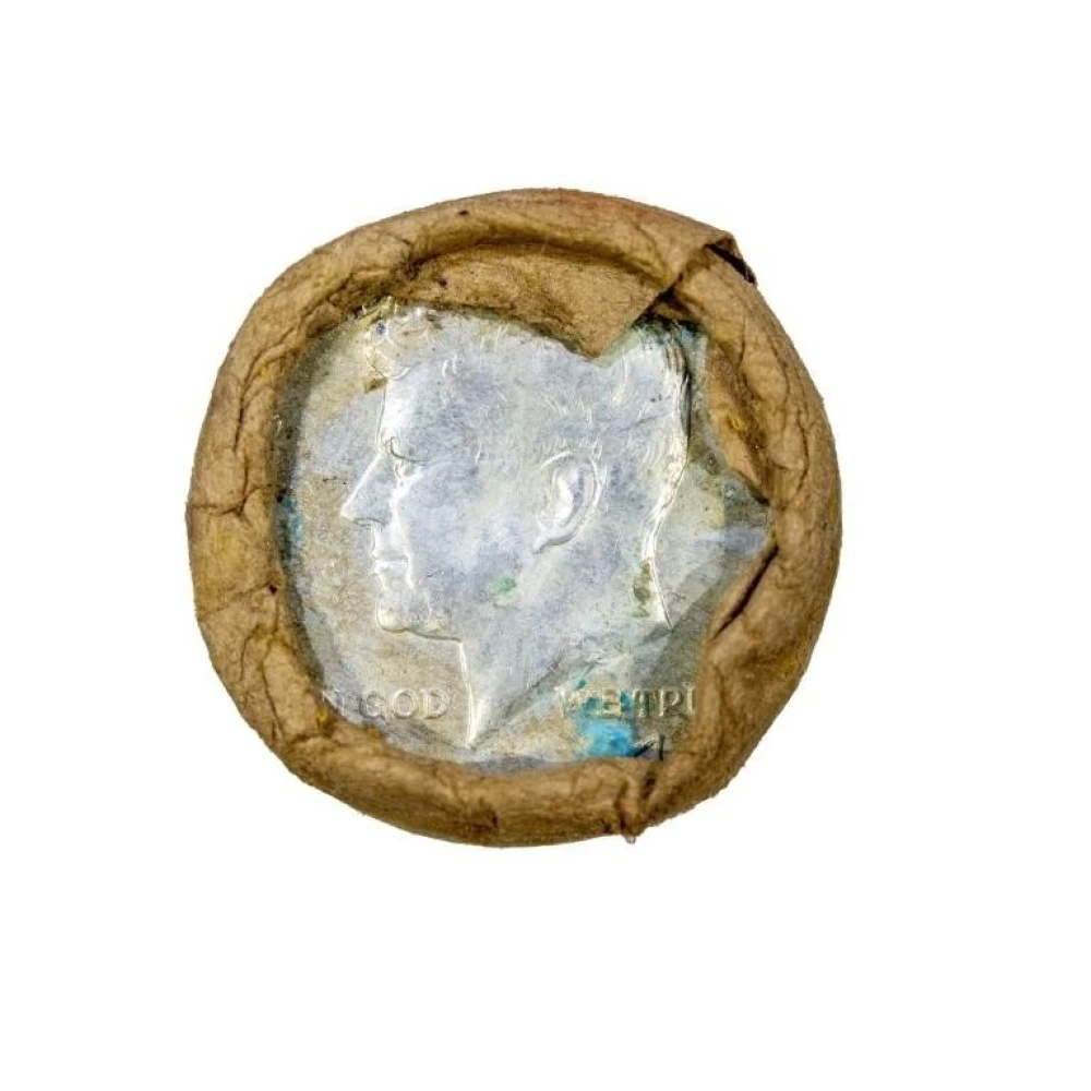 Bank Wrapped Roll of 1967 Kennedy Half Dollars
