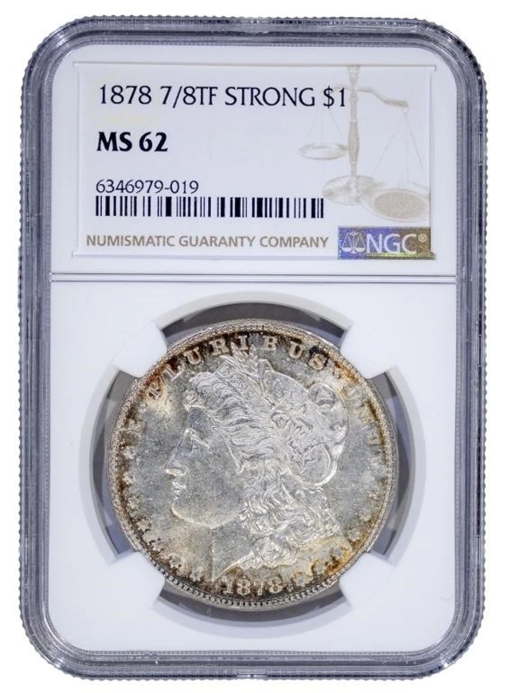 NGC MS-62 1878 7/8 TF Morgan Dollar