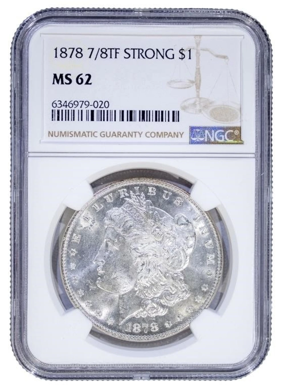 A 2nd NGC MS-62 1878 7/8 TF Morgan Dollar