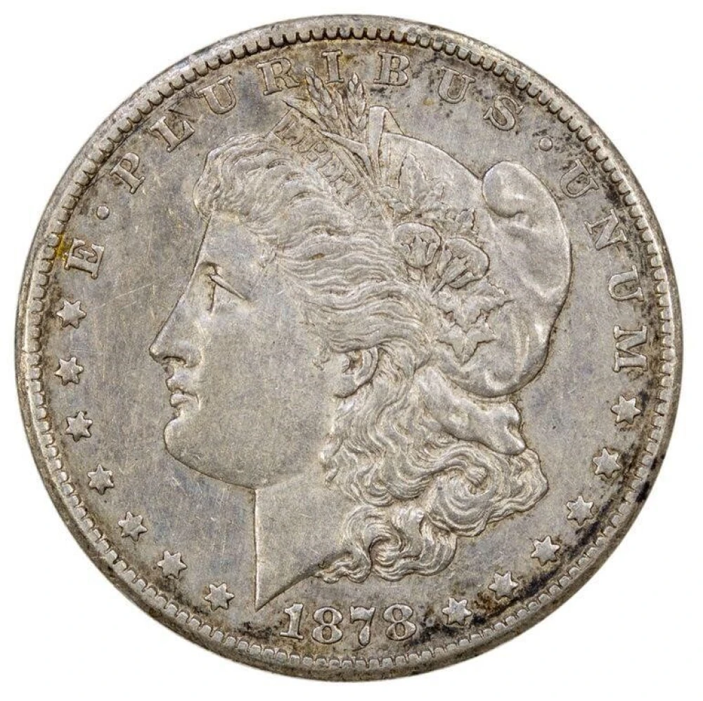 AU-50 1878-CC Morgan Dollar