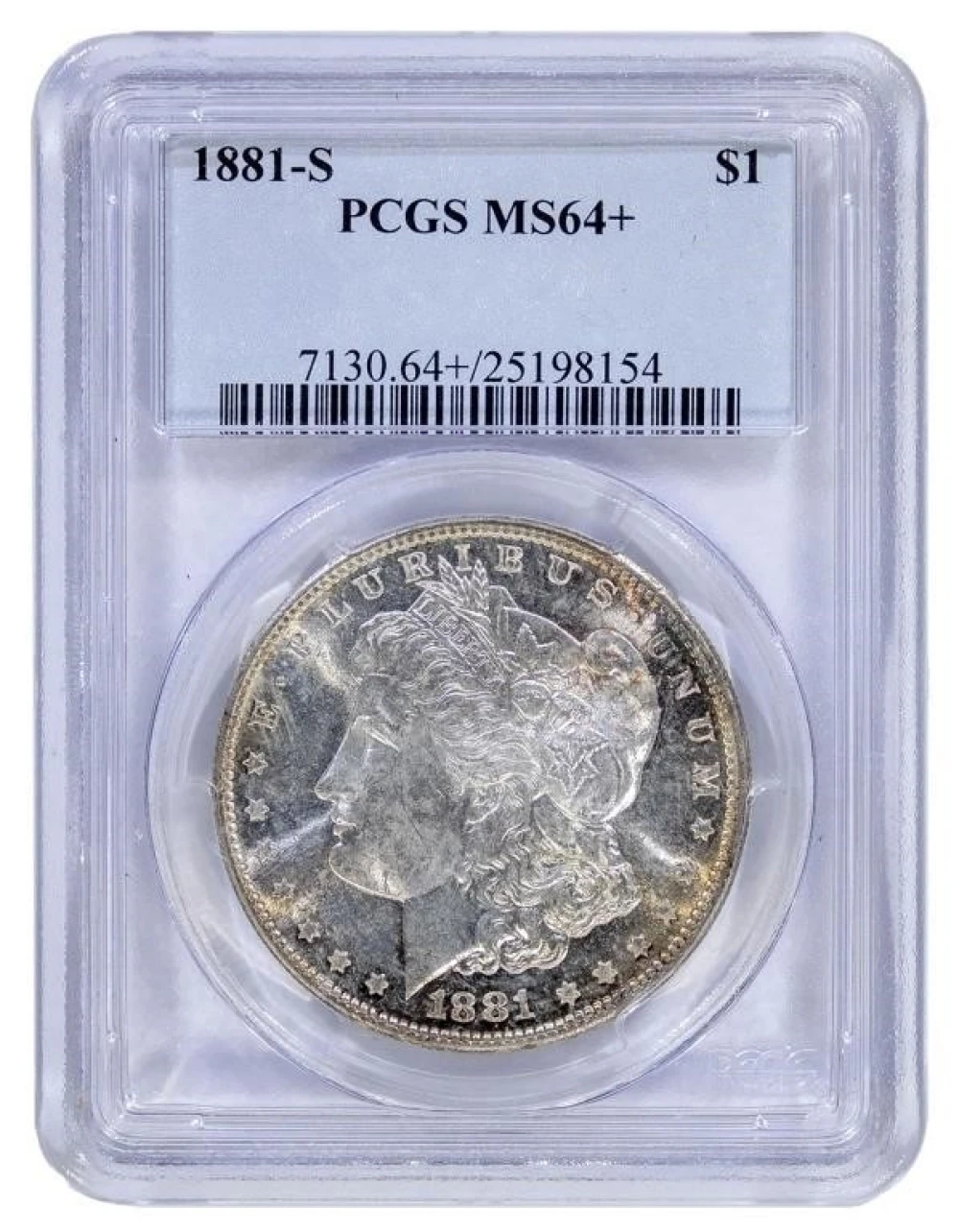 PCGS MS-64+ 1881-S Morgan $1