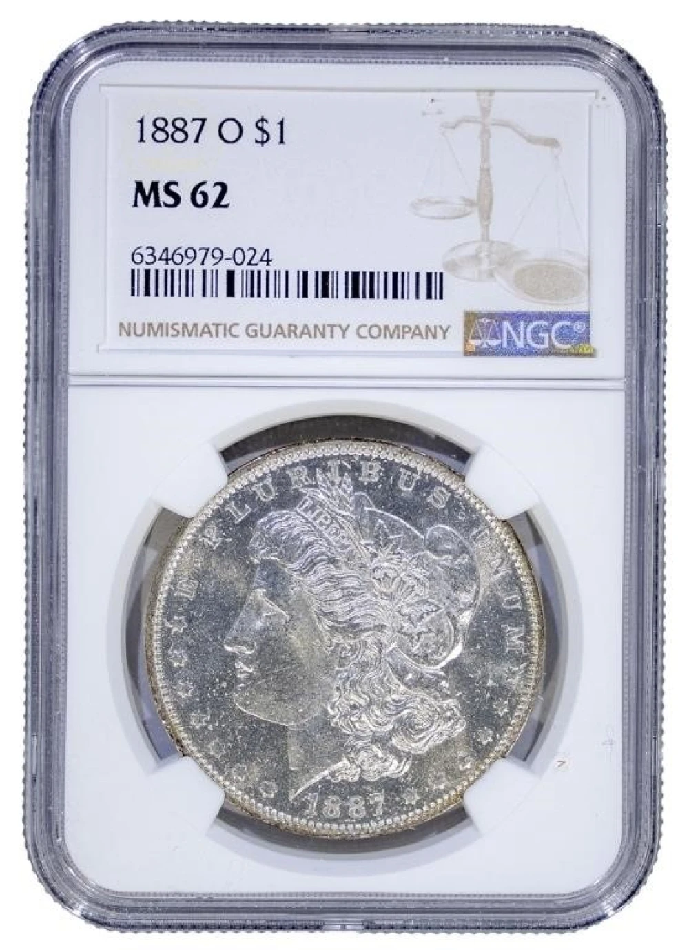 NGC MS-62 1887-O VAM-2 Morgan Dollar