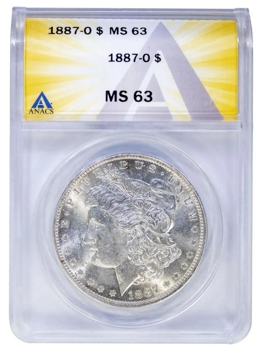 ANACS MS-63 1887-O Morgan Dollar